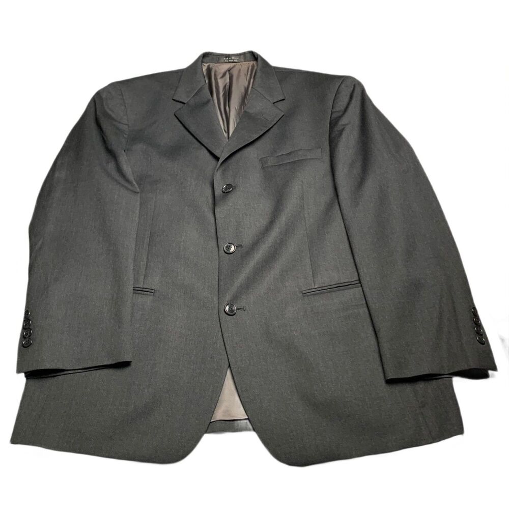 Gianfranco Ruffini Men’s Blazer Charcoal Gray Comfort Stretch Sport Coat XL 44